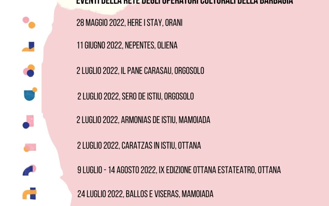 Cultura al Centro | calendario estate 2022￼